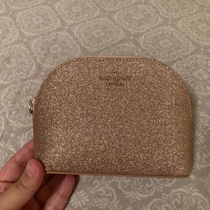 Small Glitter Kate Spade cosmetic bag